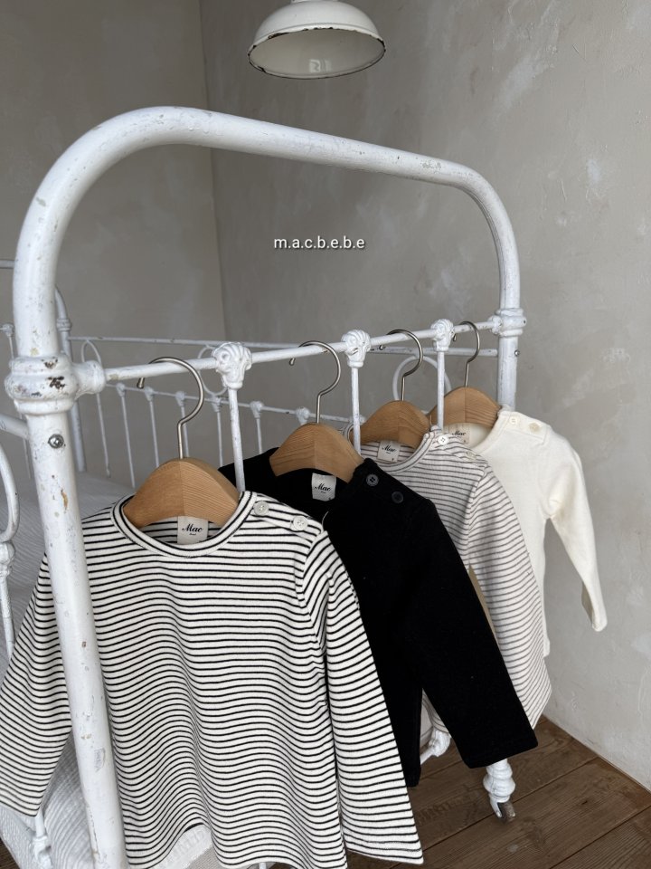 Mac - Korean Baby Fashion - #babyfashion - Button Bebe Tee - 3