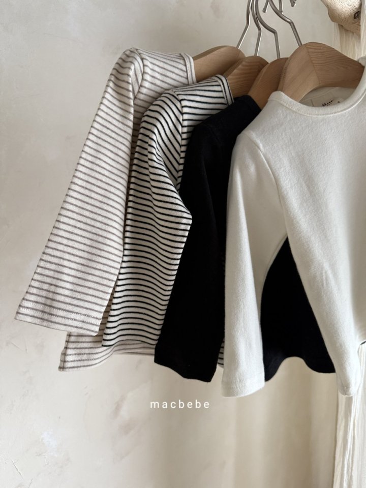 Mac - Korean Baby Fashion - #babyoutfit - Button Bebe Tee - 9