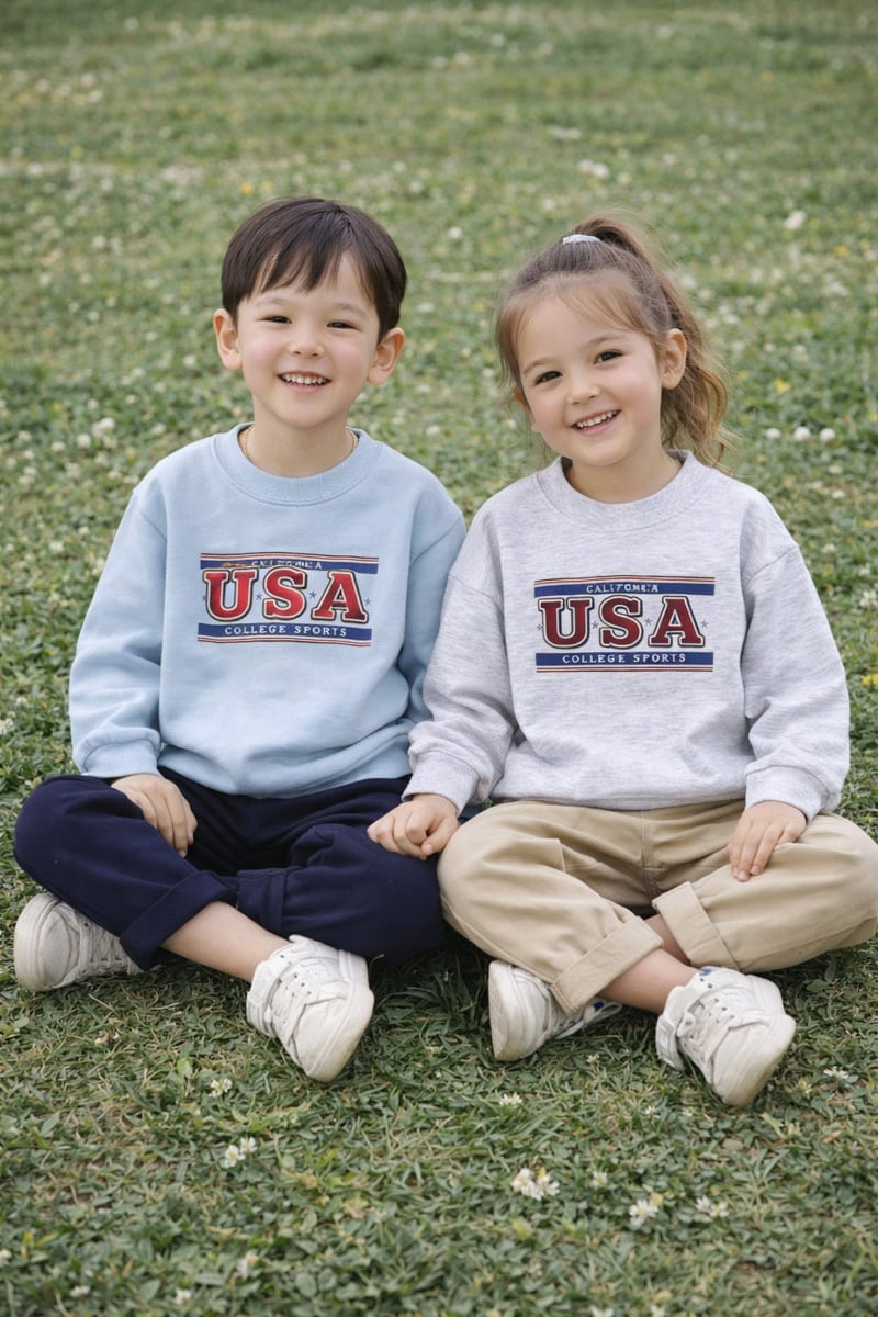 Made Blue - Korean Children Fashion - #childofig - USA Tee - 7