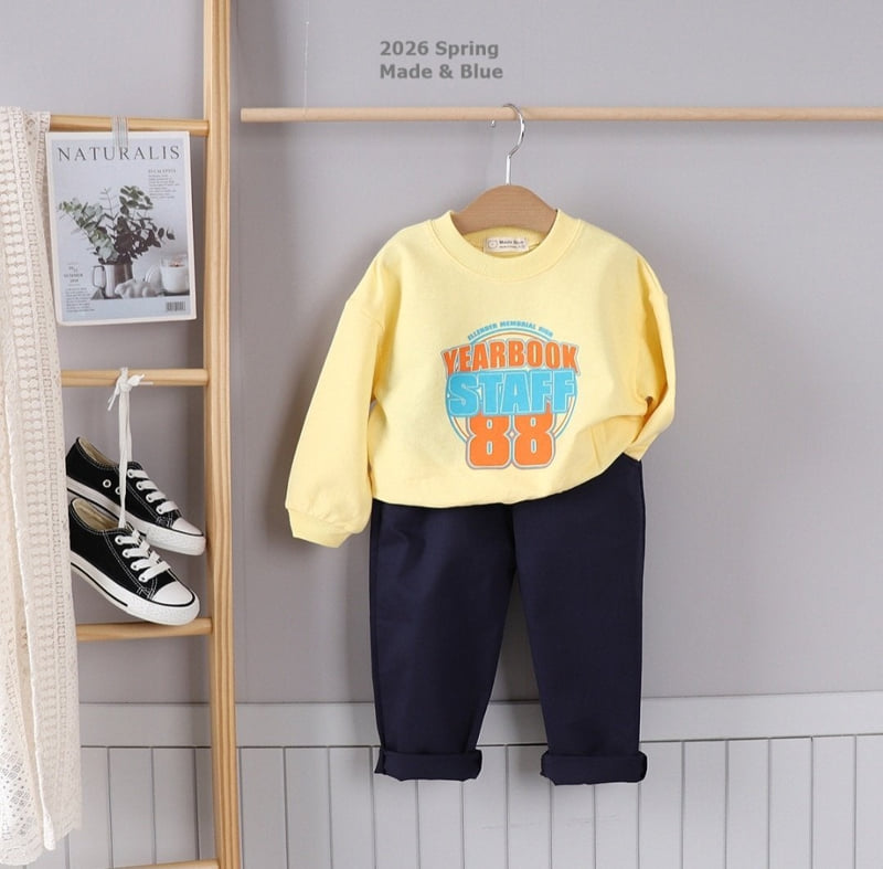 Made Blue - Korean Children Fashion - #childofig - 88 Staff Tee - 5