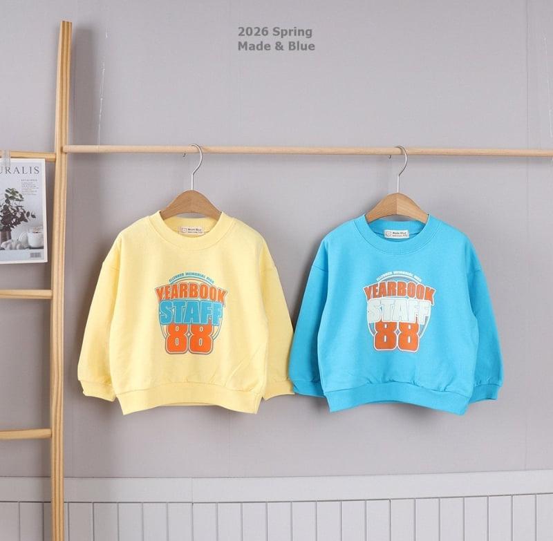 Made Blue - Korean Children Fashion - #designkidswear - 88 Staff Tee - 7