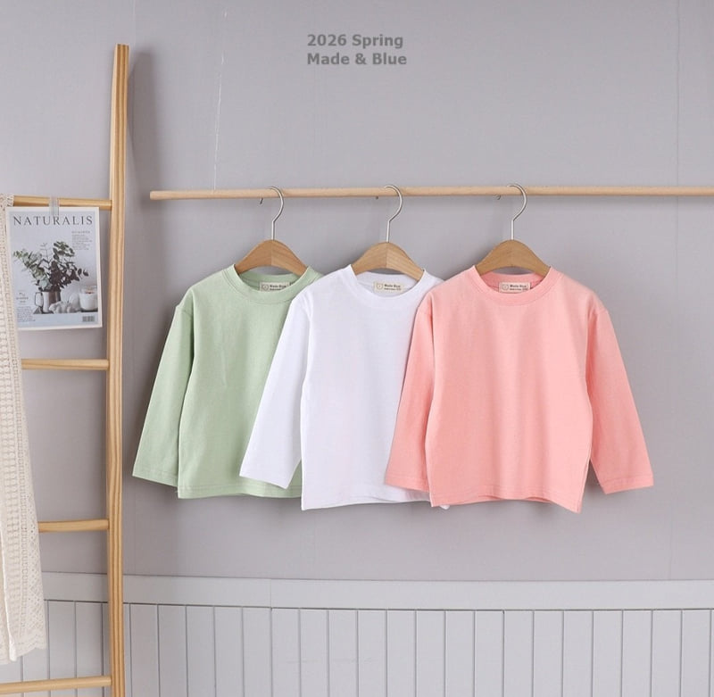 Made Blue - Korean Children Fashion - #kidsstore - Melbourne Basic Tee