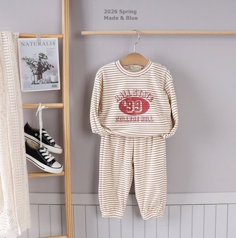 Made Blue - Korean Children Fashion - #littlefashionista - 99 Ribbed Set - 5