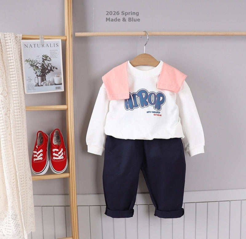 Made Blue - Korean Children Fashion - #minifashionista - A Foam Print Tee - 3