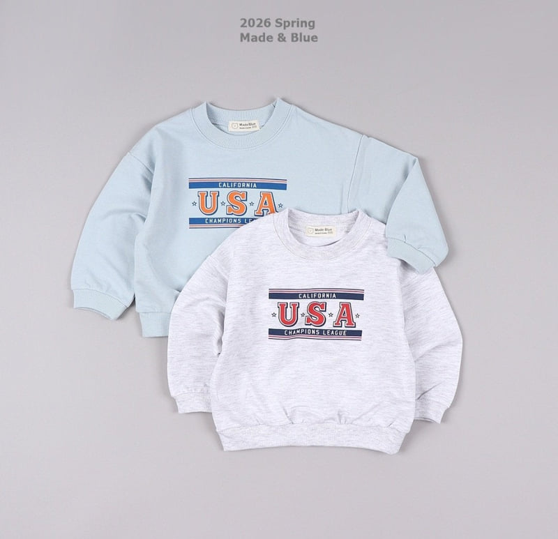 Made Blue - Korean Children Fashion - #stylishchildhood - USA Tee - 6