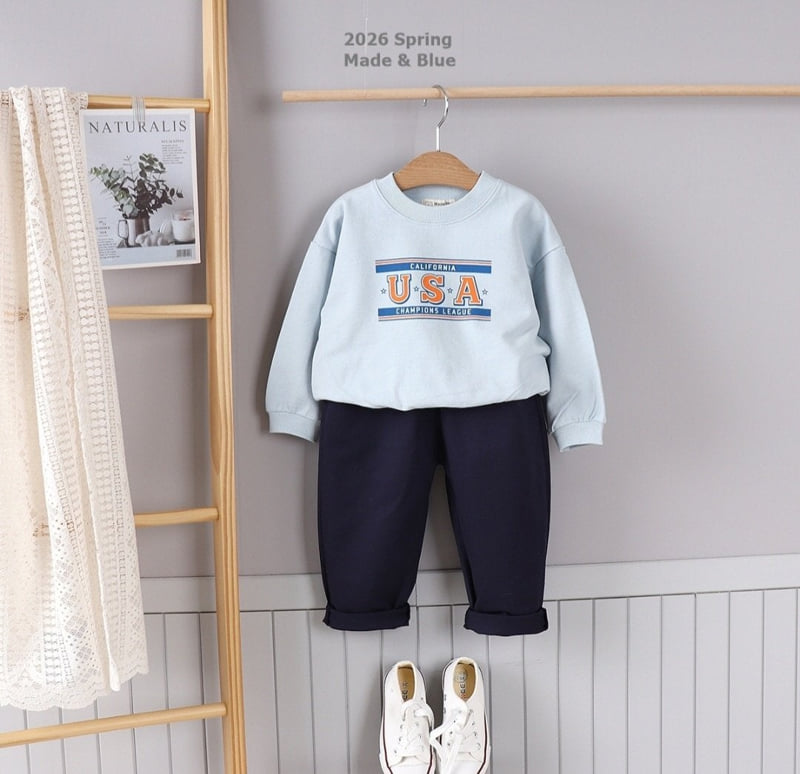 Made Blue - Korean Children Fashion - #prettylittlegirls - USA Tee - 4