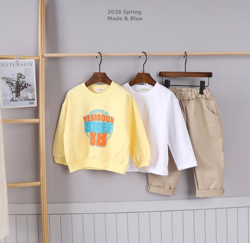Made Blue - Korean Children Fashion - #todddlerfashion - 88 Staff Tee - 2
