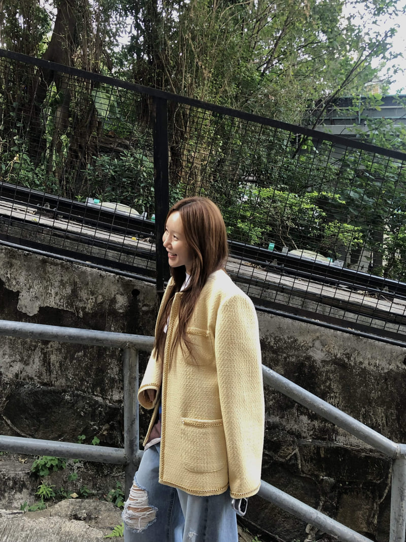 Made - Korean Women Fashion - #momslook - Corn Tweed Jacket