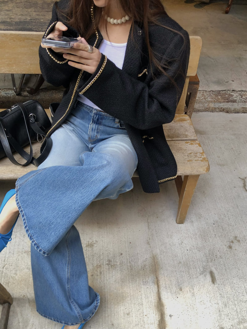 Made - Korean Women Fashion - #momslook - Corn Tweed Jacket - 4