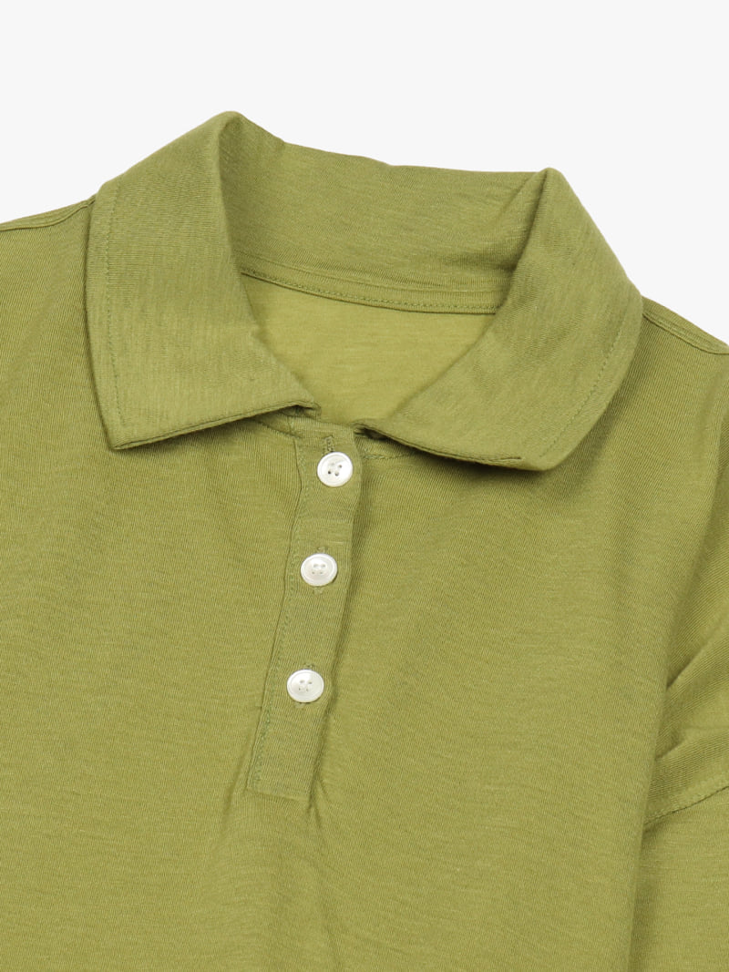 Made - Korean Women Fashion - #momslook - Nothing Collar Tee - 11