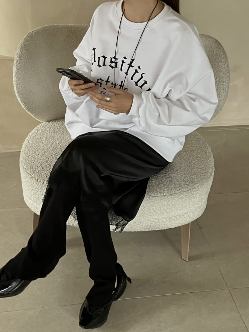 Made - Korean Women Fashion - #momslook - Positive Sweatshirts - 3