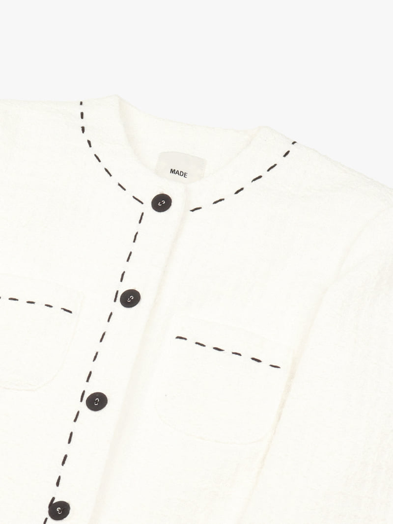 Made - Korean Women Fashion - #pursuepretty - Hans Tweed Jacket - 5