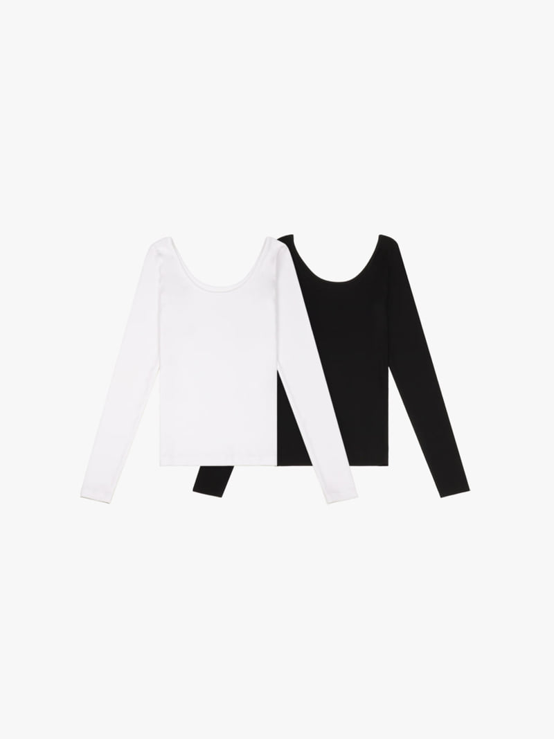 Made - Korean Women Fashion - #restrostyle - Square Tee - 7