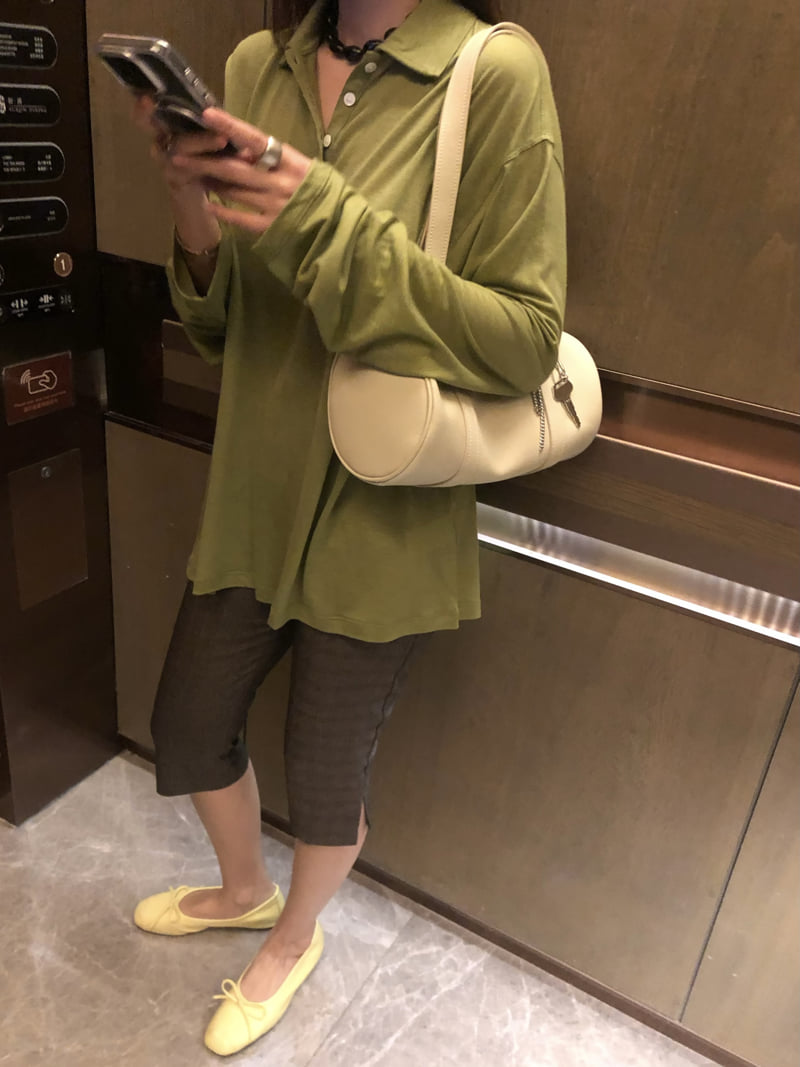 Made - Korean Women Fashion - #pursuepretty - Nothing Collar Tee - 4