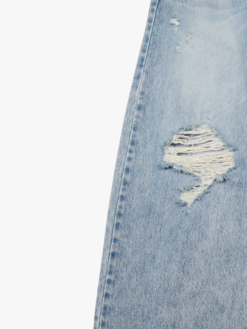 Made - Korean Women Fashion - #shopsmall - Dist Denim Pants - 7