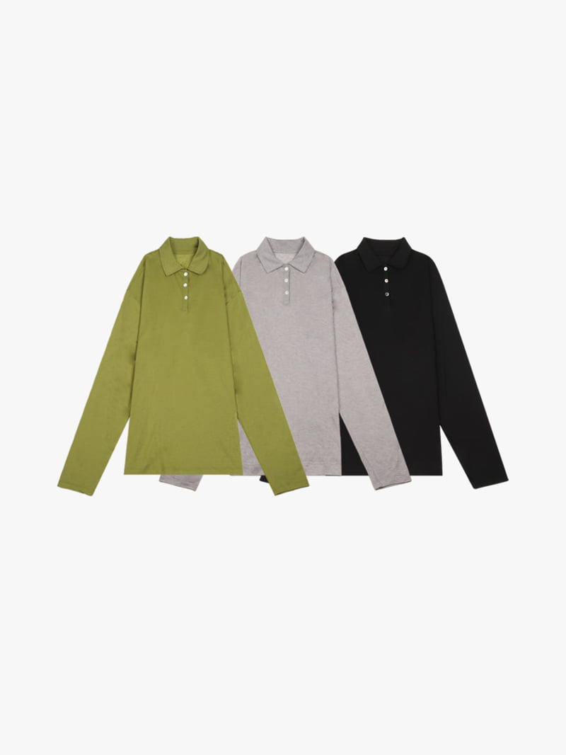 Made - Korean Women Fashion - #thatsdarling - Nothing Collar Tee - 7