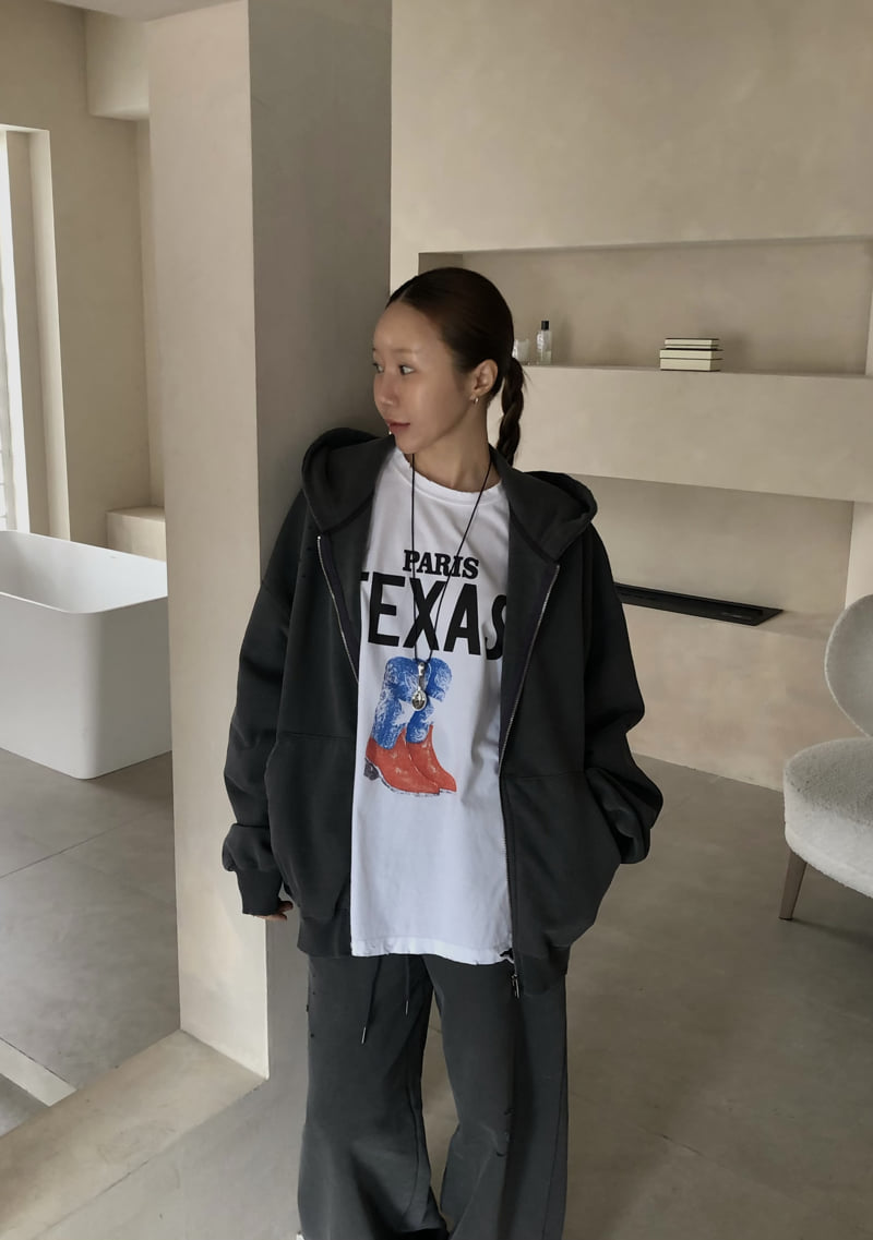 Made - Korean Women Fashion - #thatsdarling - Patch Hood Zip-up - 2