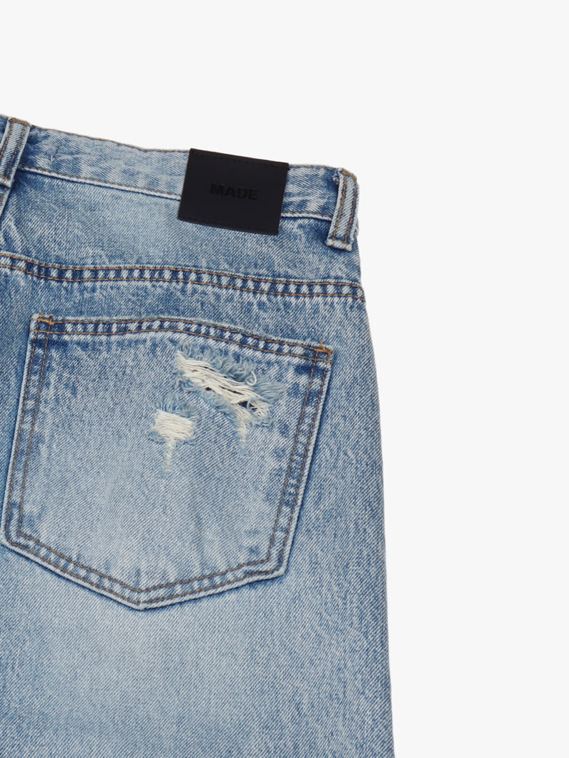 Made - Korean Women Fashion - #thelittlethings - Dist Denim Pants - 9