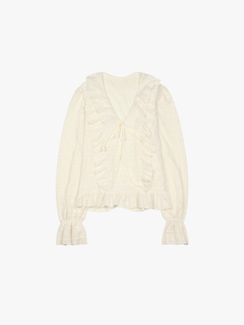 Made - Korean Women Fashion - #vintageinspired - On Frill Blouse - 9