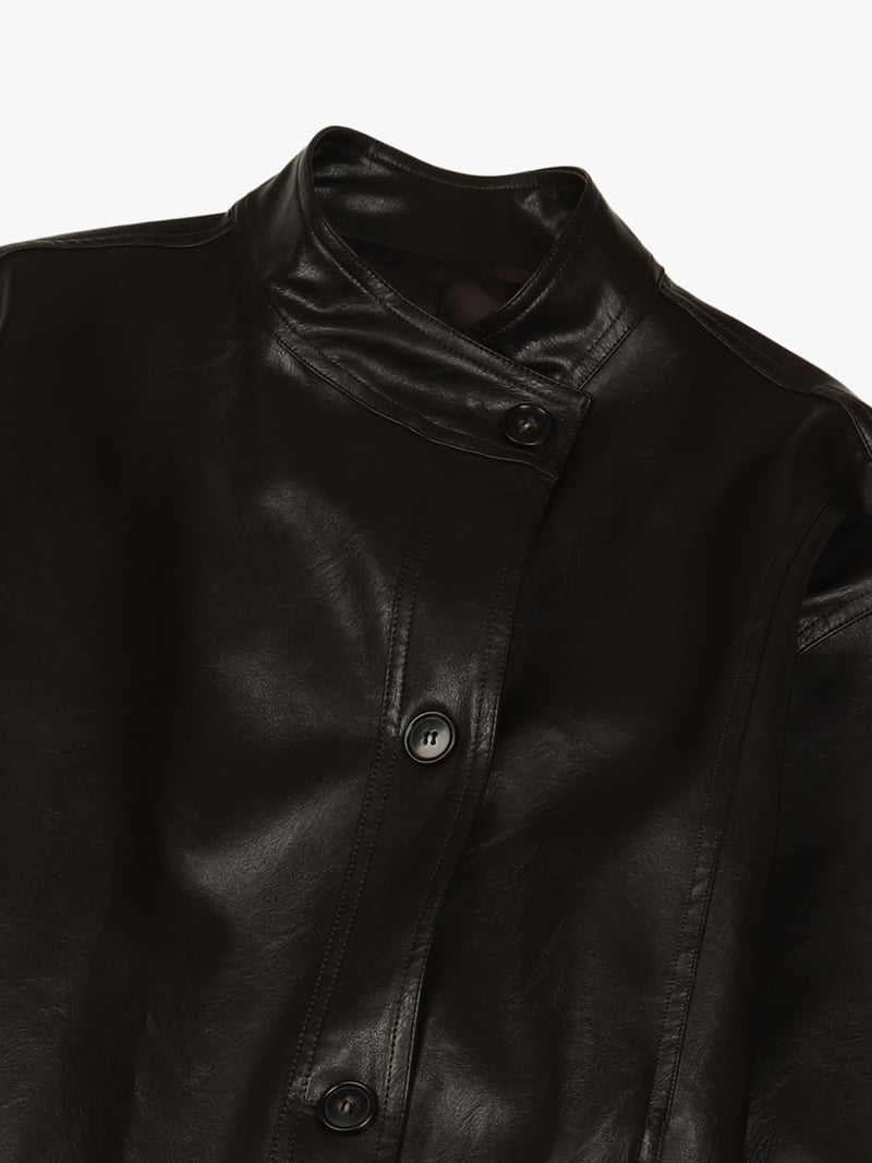 Made - Korean Women Fashion - #womensfashion - Ground Deep Brown Jacket - 5