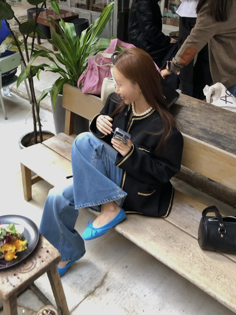 Made - Korean Women Fashion - #womensfashion - Corn Tweed Jacket - 2