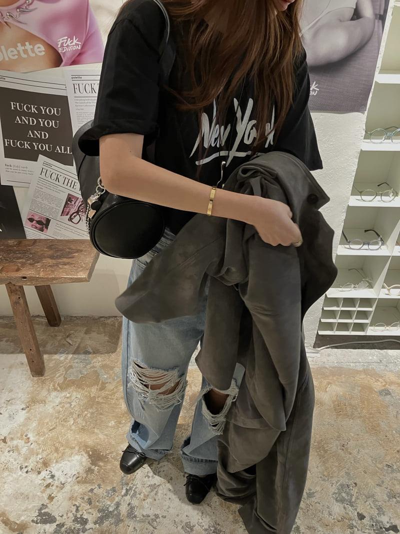 Made - Korean Women Fashion - #momslook - New York Tee - 4