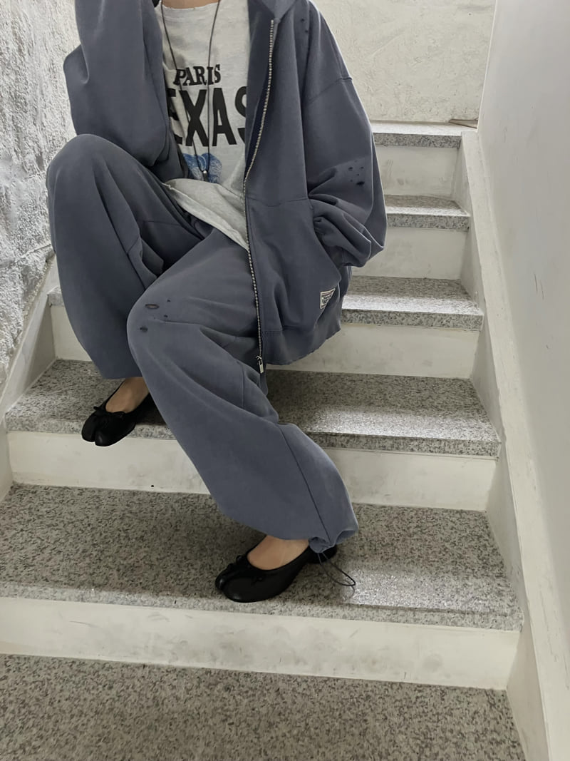 Made - Korean Women Fashion - #momslook - Patch Pigment Pants - 4