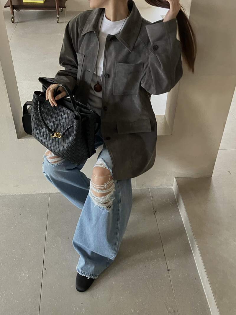 Made - Korean Women Fashion - #womensfashion - Shud Suede Jacket - 3