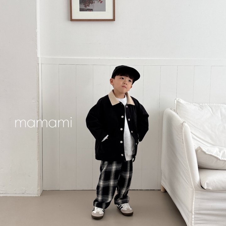 Mamami - Korean Children Fashion - #childofig - Mono Check Pants - 8