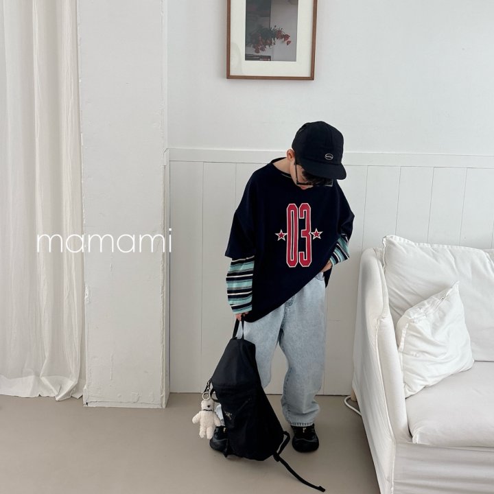 Mamami - Korean Children Fashion - #childofig - 03 Star Line Tee - 5