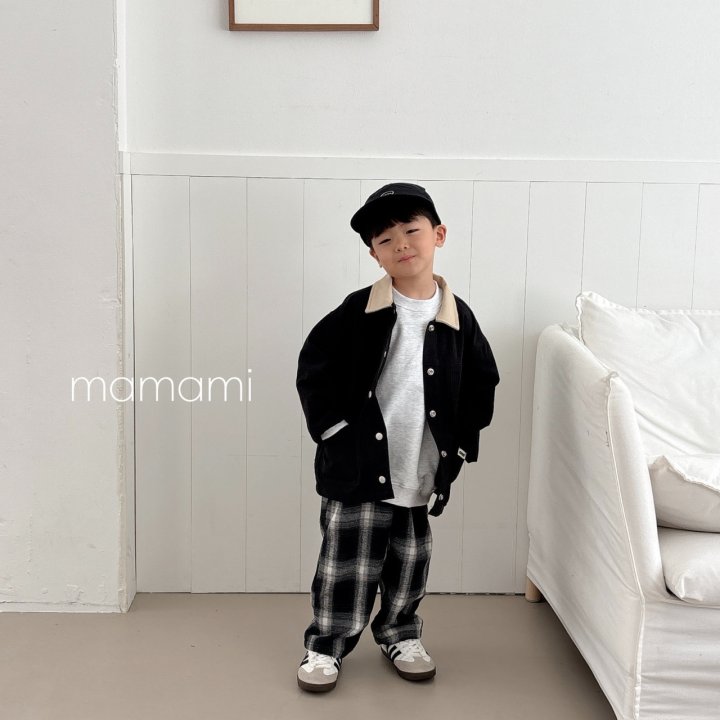 Mamami - Korean Children Fashion - #childrensboutique - Mono Check Pants - 9