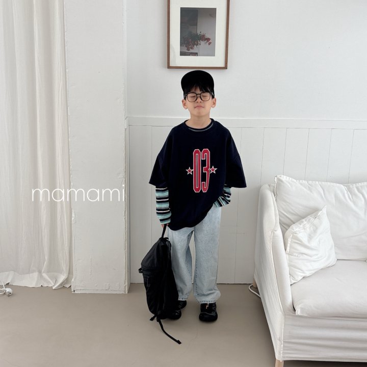 Mamami - Korean Children Fashion - #childrensboutique - 03 Star Line Tee - 6