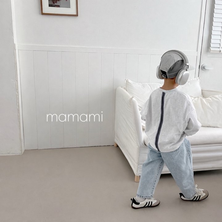 Mamami - Korean Children Fashion - #childofig - Back Line Tape Tee - 4