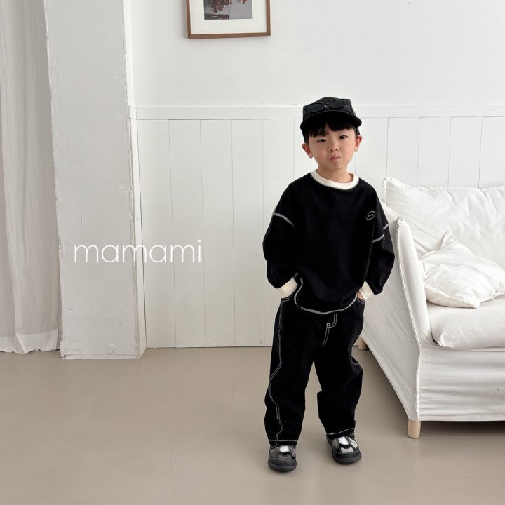Mamami - Korean Children Fashion - #discoveringself - Season Stitch Pants - 12