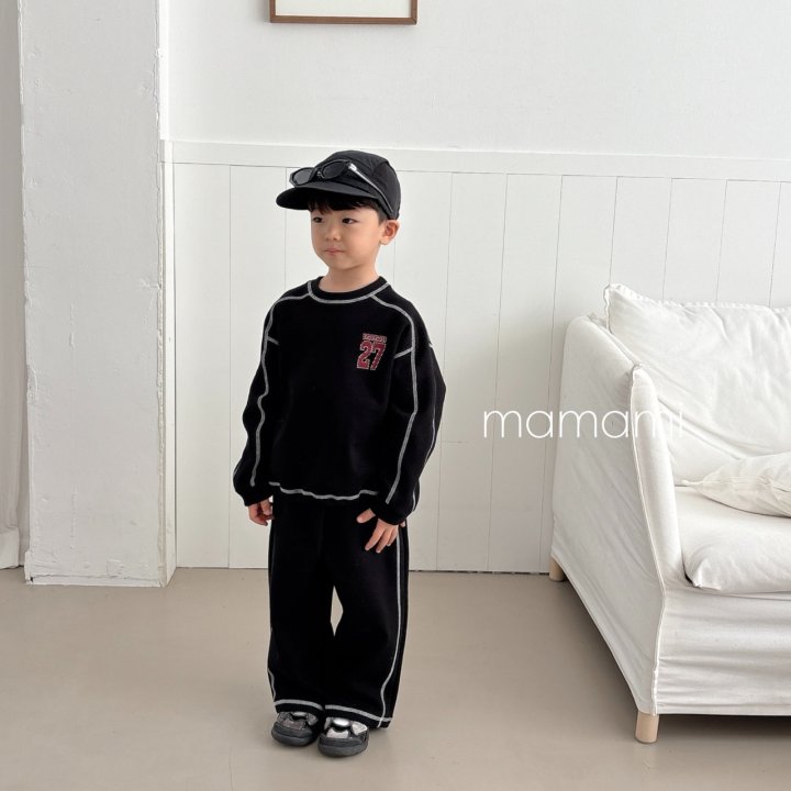 Mamami - Korean Children Fashion - #discoveringself - Stitch Track Pants - 3