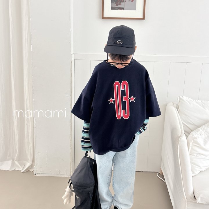 Mamami - Korean Children Fashion - #fashionkids - 03 Star Line Tee - 9