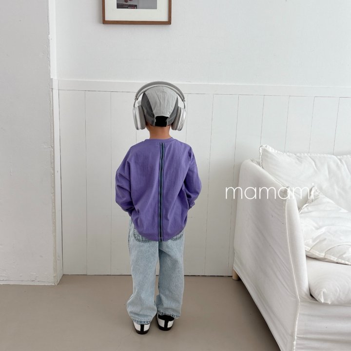 Mamami - Korean Children Fashion - #fashionkids - Back Line Tape Tee - 7
