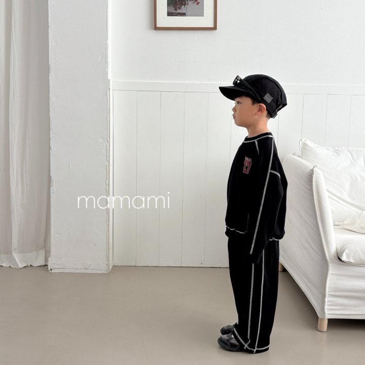 Mamami - Korean Children Fashion - #discoveringself - Stitch Track Pants - 4