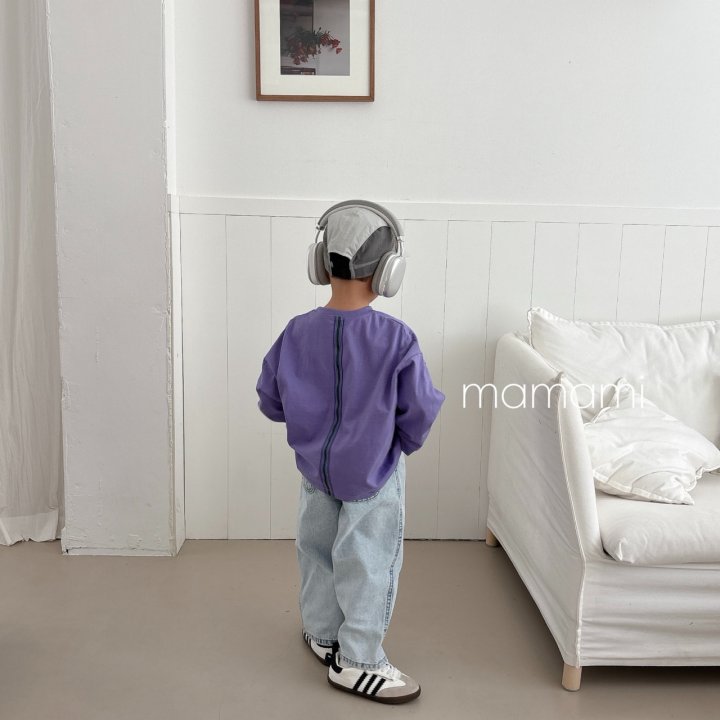 Mamami - Korean Children Fashion - #kidsshorts - Back Line Tape Tee - 8