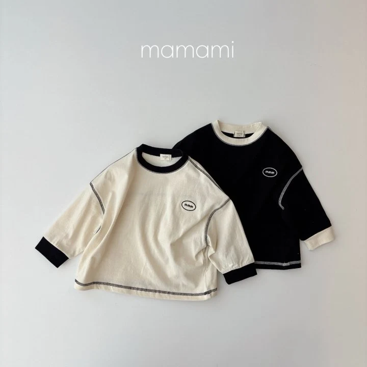 Mamami - Korean Children Fashion - #kidsstore - Signature Stitch Tee