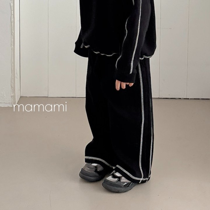 Mamami - Korean Children Fashion - #kidsstore - Stitch Track Pants - 6