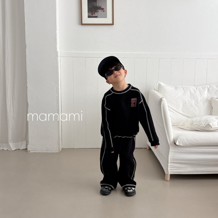 Mamami - Korean Children Fashion - #kidzfashiontrend - Stitch Track Pants - 7