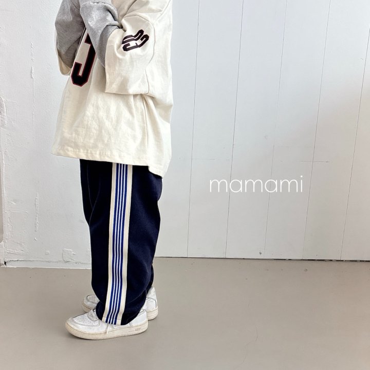 Mamami - Korean Children Fashion - #littlefashionista - Triple Line Track Pants - 6
