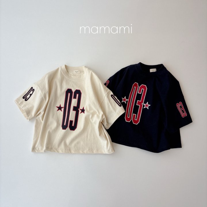 Mamami - Korean Children Fashion - #prettylittlegirls - 03 Star Line Tee