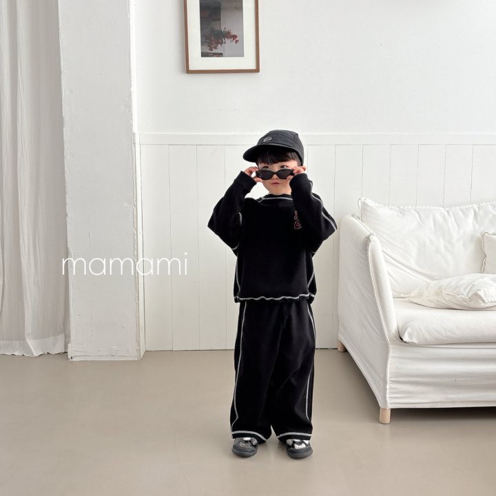 Mamami - Korean Children Fashion - #prettylittlegirls - Stitch Track Pants - 12