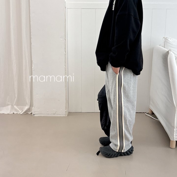 Mamami - Korean Children Fashion - #prettylittlegirls - Triple Line Track Pants - 9