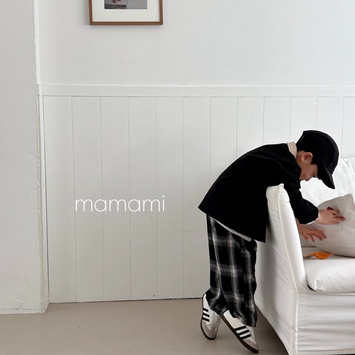 Mamami - Korean Children Fashion - #stylishchildhood - Mono Check Pants - 7