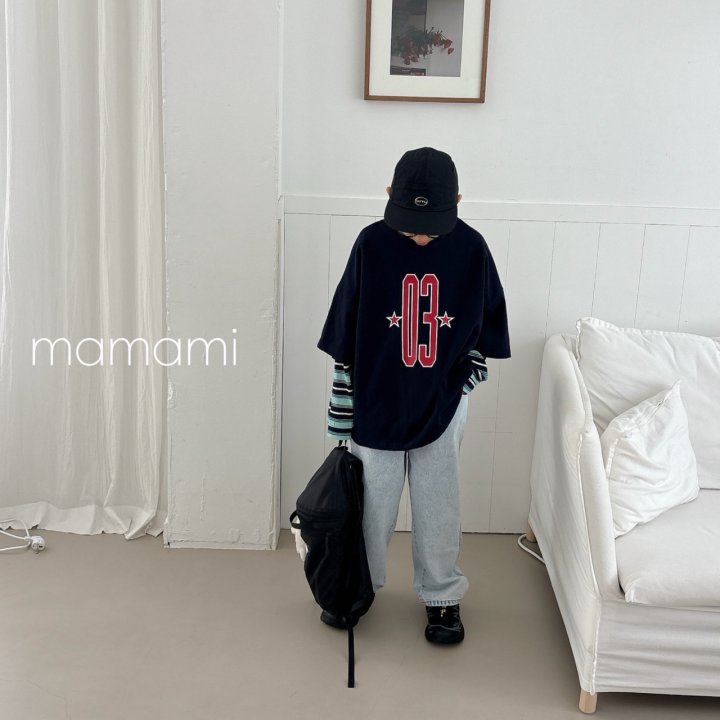 Mamami - Korean Children Fashion - #toddlerclothing - 03 Star Line Tee - 4