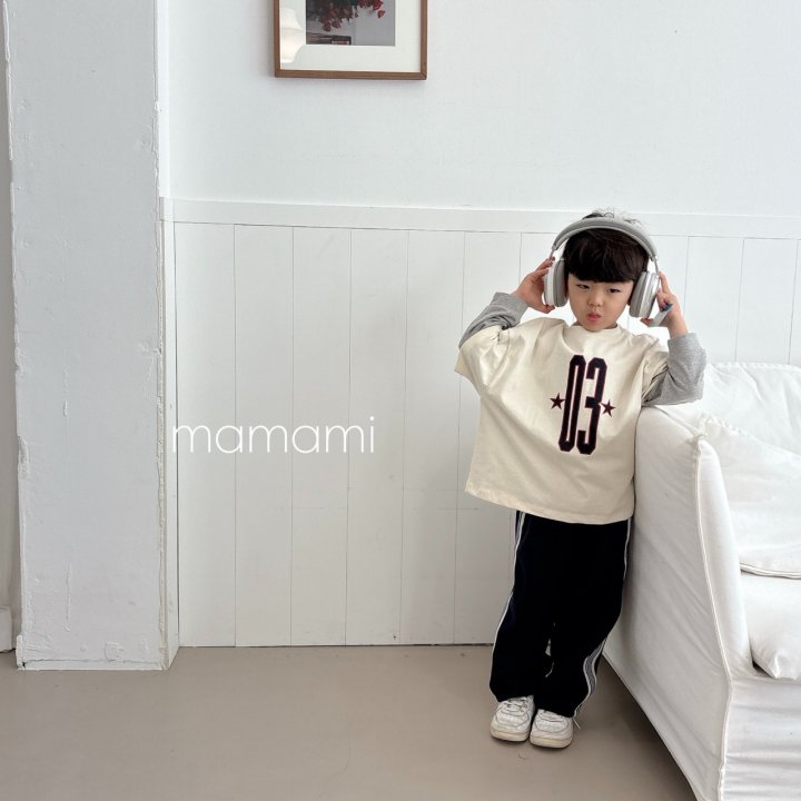 Mamami - Korean Children Fashion - #toddlerclothing - 03 Star Line Tee - 3