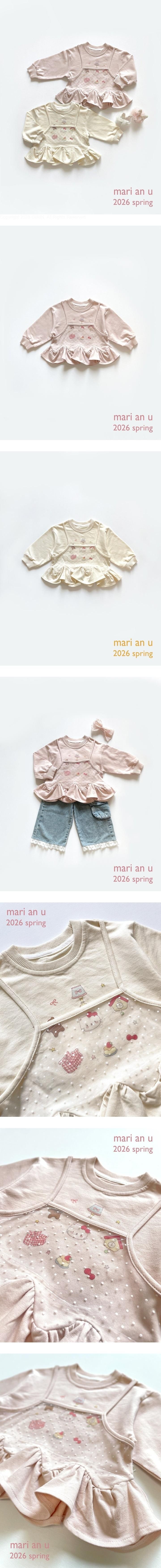 Mari An U - Korean Children Fashion - #magicofchildhood - Bustier Frill Tee